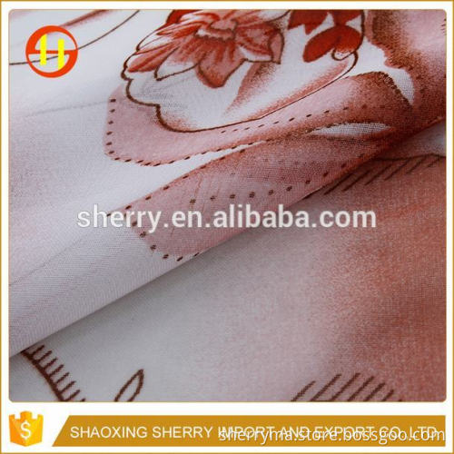 Famous brand soft korean chiffon printed fabric
